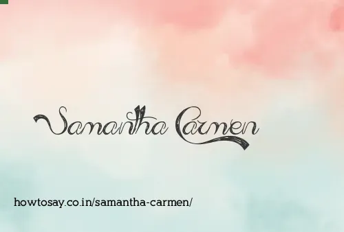 Samantha Carmen