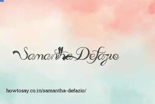 Samantha Defazio