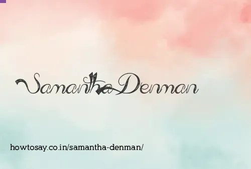 Samantha Denman