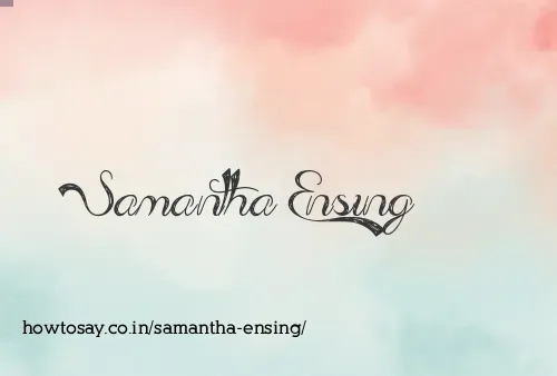 Samantha Ensing