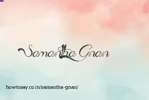 Samantha Gnan