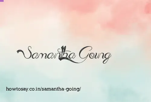 Samantha Going