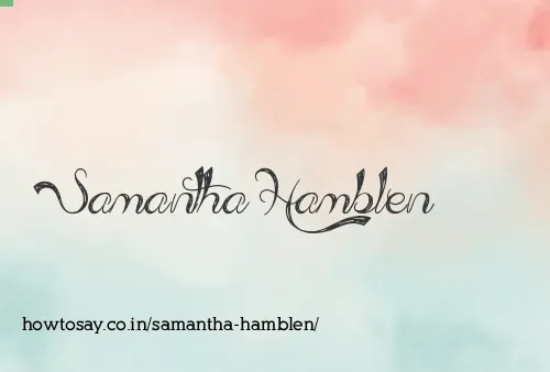 Samantha Hamblen