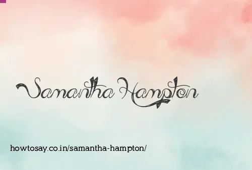 Samantha Hampton