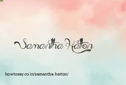 Samantha Hatton