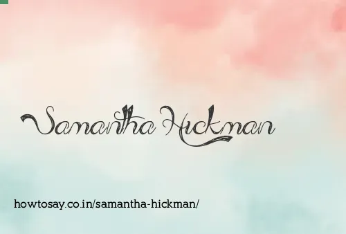 Samantha Hickman