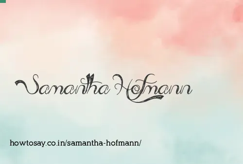 Samantha Hofmann