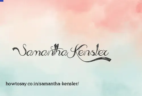 Samantha Kensler