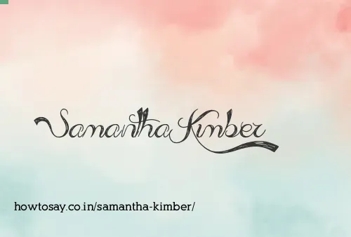 Samantha Kimber