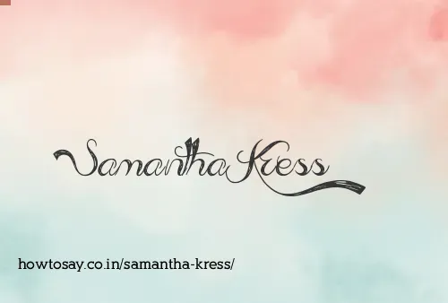 Samantha Kress