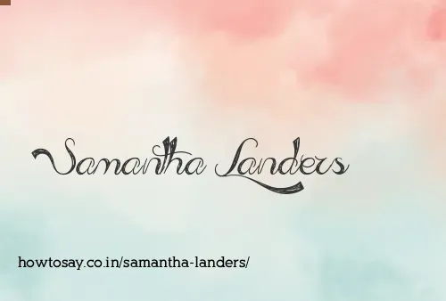 Samantha Landers