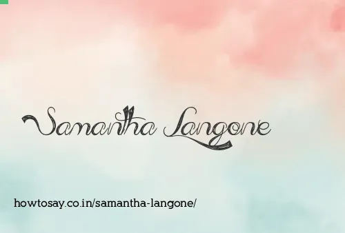 Samantha Langone