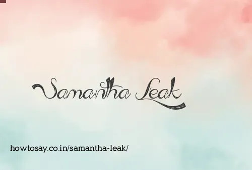 Samantha Leak