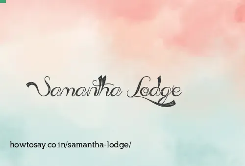 Samantha Lodge