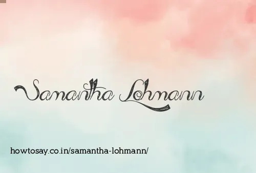 Samantha Lohmann