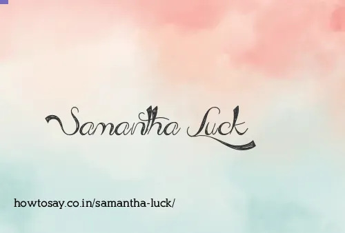 Samantha Luck