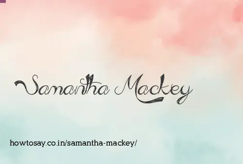 Samantha Mackey