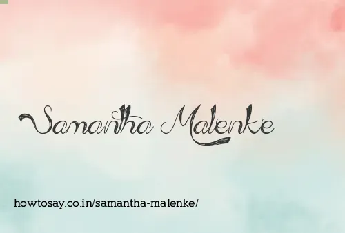 Samantha Malenke