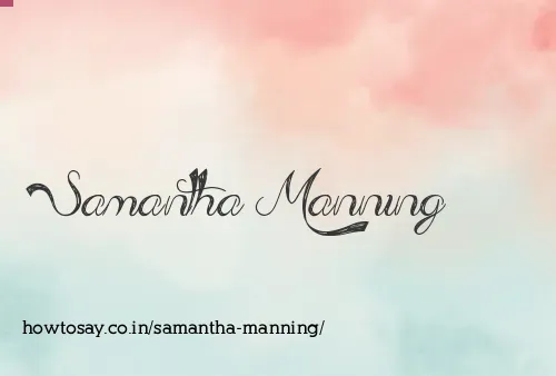 Samantha Manning