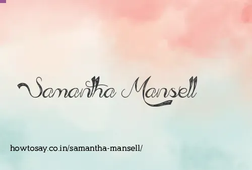 Samantha Mansell