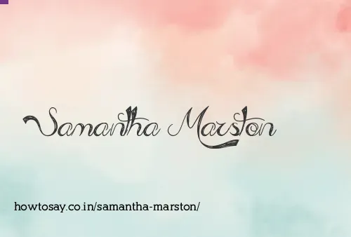 Samantha Marston