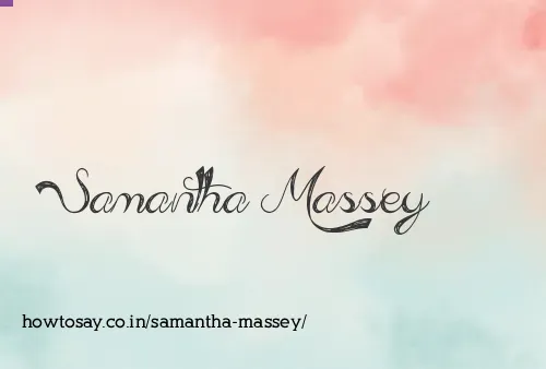 Samantha Massey