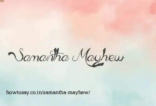 Samantha Mayhew