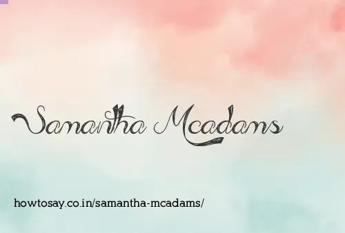 Samantha Mcadams