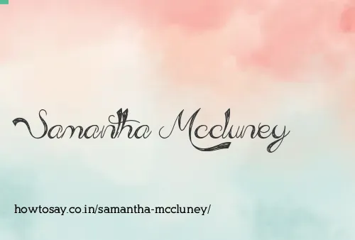 Samantha Mccluney