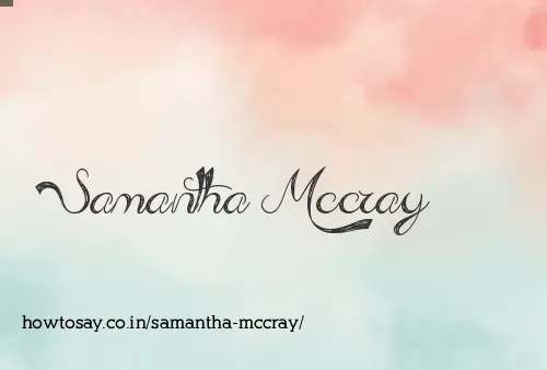 Samantha Mccray