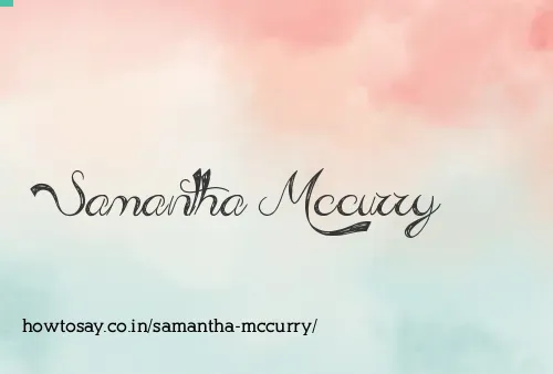 Samantha Mccurry