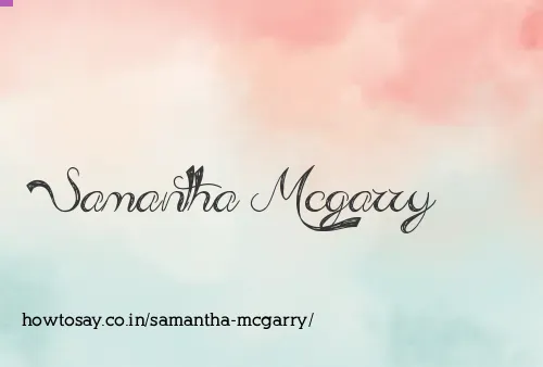 Samantha Mcgarry