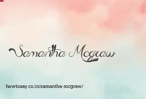 Samantha Mcgraw