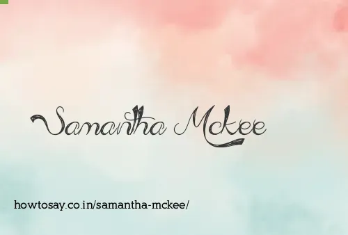 Samantha Mckee