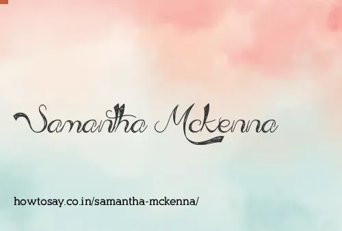Samantha Mckenna