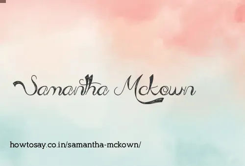 Samantha Mckown
