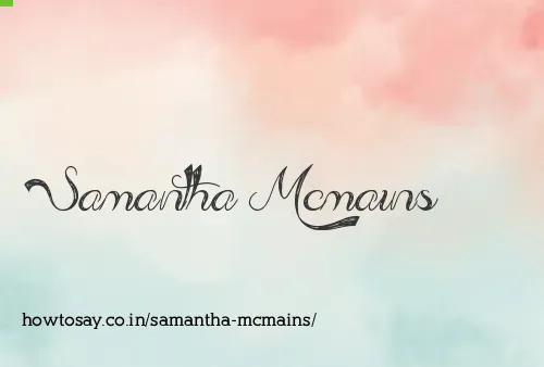 Samantha Mcmains