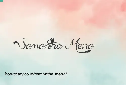 Samantha Mena