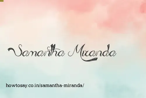 Samantha Miranda
