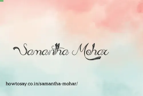 Samantha Mohar
