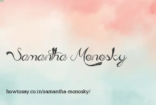 Samantha Monosky