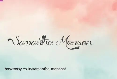 Samantha Monson