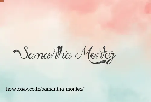 Samantha Montez