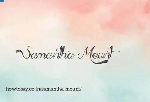 Samantha Mount
