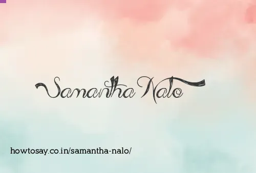 Samantha Nalo