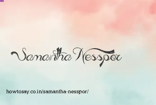 Samantha Nesspor