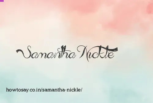Samantha Nickle