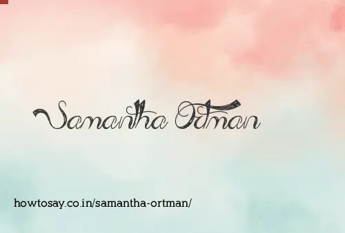 Samantha Ortman