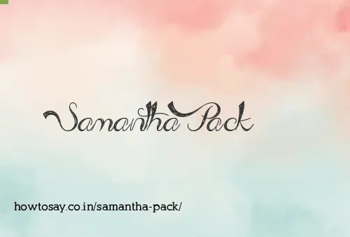 Samantha Pack