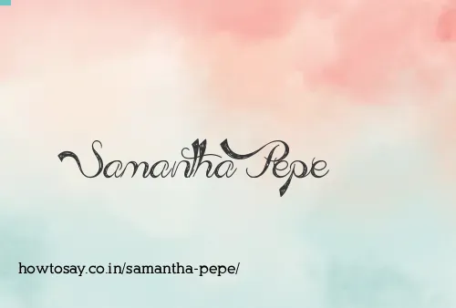 Samantha Pepe